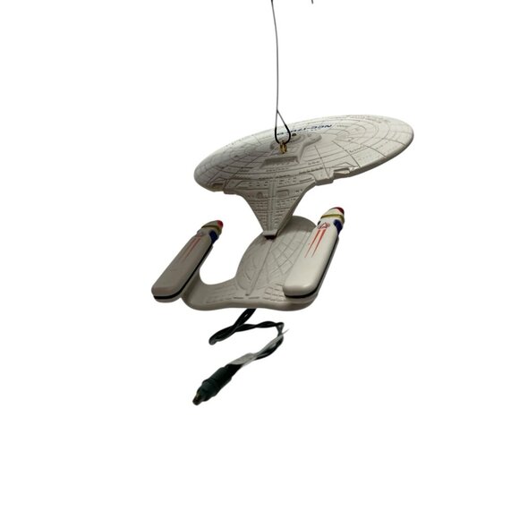 Star Trek Keepsake Ornament U.S.S. Enterprise NCC-1701-D 1996 Magic Hallmark - Picture 4 of 6